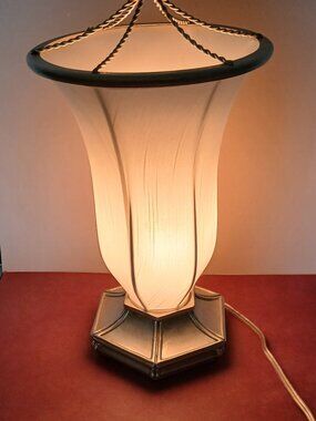 Inverted Hexagon Bell Shape Parlor Lamp-Hampton Bay